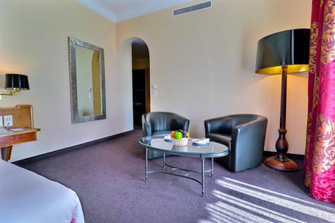 Junior Suite, 1 Double Bed, Balcony | Living area | 43-inch flat-screen TV with digital channels, TV