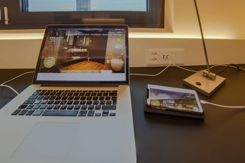 In-room safe, blackout drapes, soundproofing, iron/ironing board