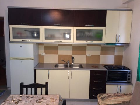 Apartment, 1 Bedroom | Private kitchen | Fridge, stovetop, electric kettle, cookware/dishes/utensils