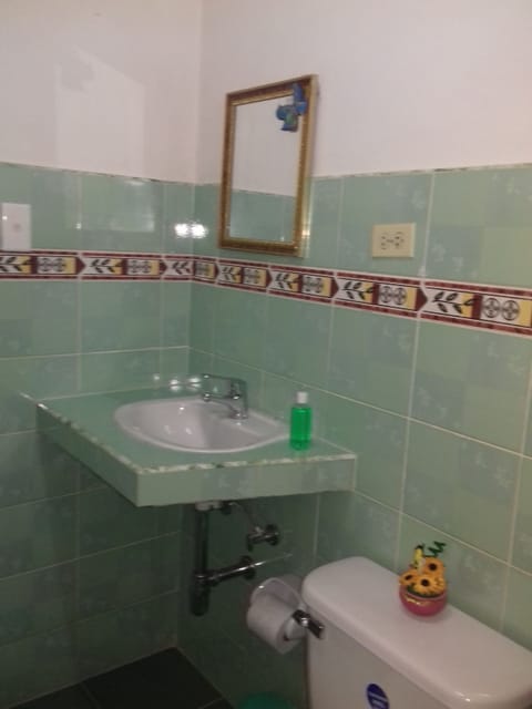 Combined shower/tub, bidet, towels