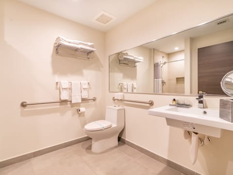 Deluxe Condo, Non Smoking, Kitchen | Bathroom | Shower, free toiletries, hair dryer, towels