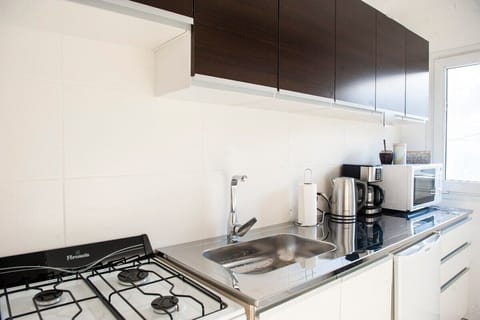 Apartment (201) | Private kitchen | Fridge, microwave, stovetop, coffee/tea maker