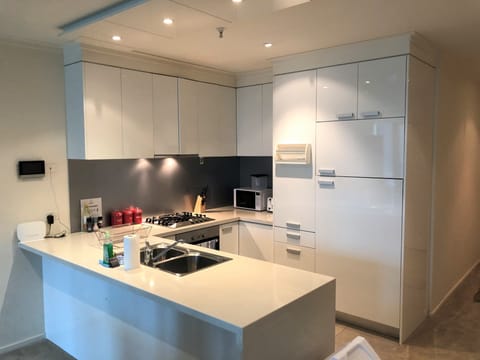 Premium Apartment, 3 Bedrooms, Non Smoking, 2 Bathrooms | Private kitchen | Fridge, microwave, oven, stovetop