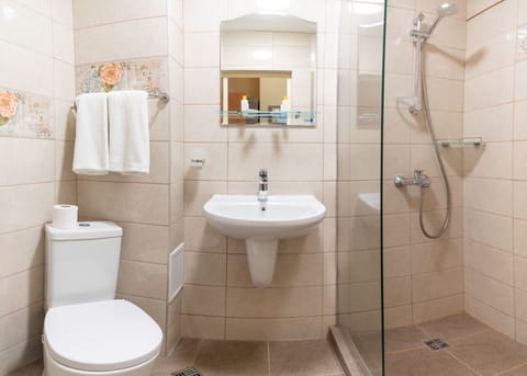 City Double or Twin Room | Bathroom | Shower, free toiletries, hair dryer, towels