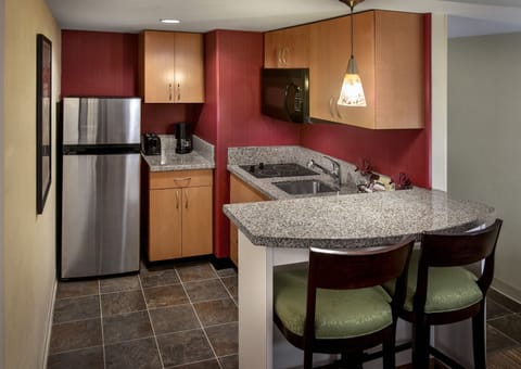 Suite, 2 Bedrooms, Non Smoking | Private kitchenette | Full-size fridge, microwave, stovetop, dishwasher