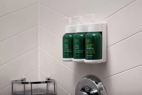 Free toiletries, hair dryer, towels, soap