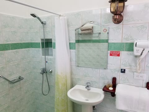 Family Room, Multiple Beds, Non Smoking | Bathroom | Shower, free toiletries, bidet, towels