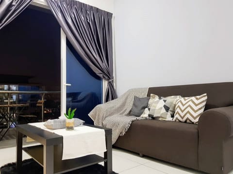 2-Bedroom Apartment with Balcony | Living area | Flat-screen TV