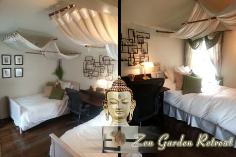 Zen Garden Room | Egyptian cotton sheets, premium bedding, down comforters, pillowtop beds