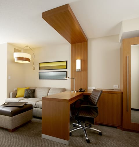 In-room safe, desk, laptop workspace, blackout drapes