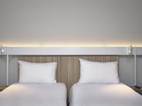 Standard Room, 2 Twin Beds | Desk, blackout drapes, soundproofing, iron/ironing board