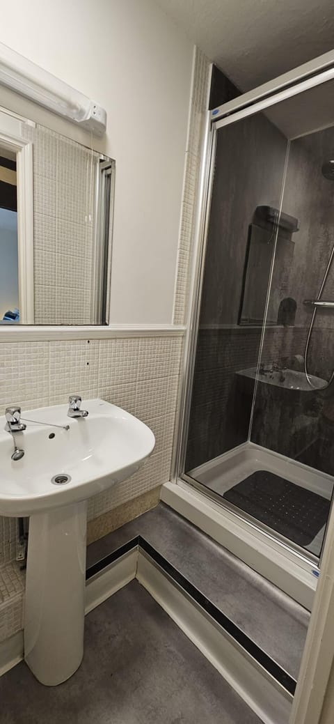 Double Room | Bathroom | Shower, hair dryer, towels, soap