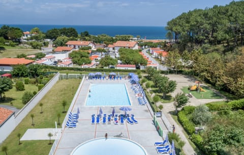 Seasonal outdoor pool, pool umbrellas, sun loungers