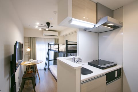 Loft Bed Room | Private kitchen | Fridge, microwave, stovetop, electric kettle