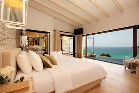 Seaview Pool Villa - One Bedroom (adults only hotel) | Premium bedding, minibar, in-room safe, individually decorated