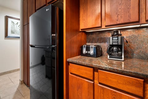 Condo, 1 Queen Bed with Sofa bed (Sea Village 4-205) | Private kitchen | Fridge, microwave, oven, stovetop