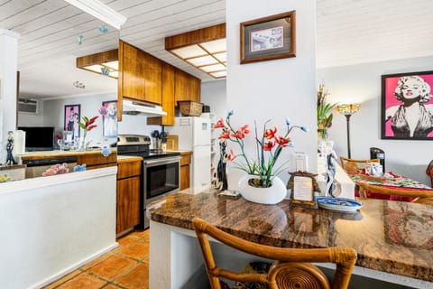 Condo, 1 King Bed with Sofa bed (Kona Reef D32) | Private kitchen | Fridge, microwave, oven, stovetop