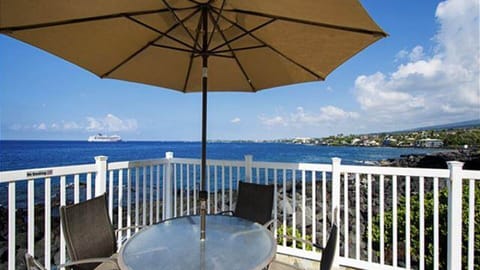 Condo, 1 King Bed with Sofa bed (Kona Shores#130) | Outdoor dining