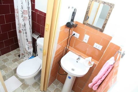 Economy Double Room, 1 Queen Bed | Bathroom shower