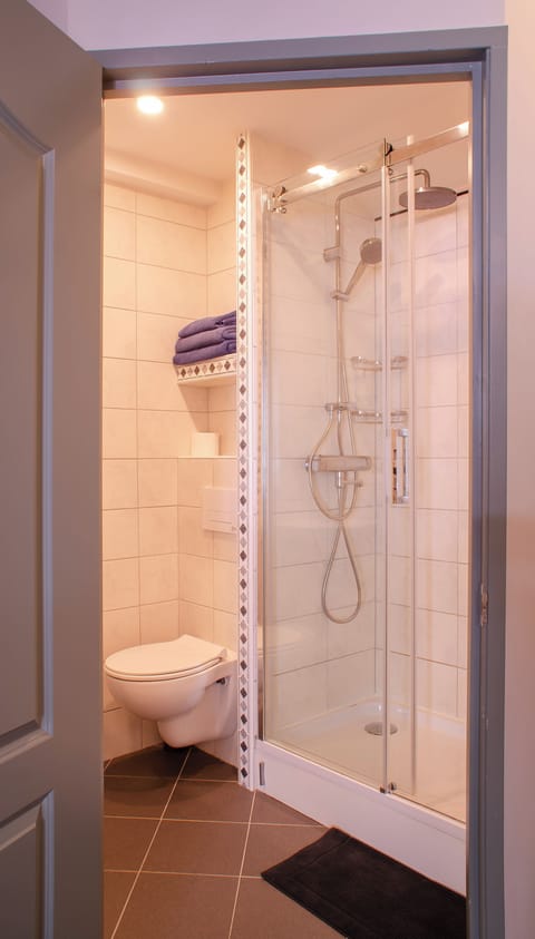 Free toiletries, hair dryer, slippers, towels