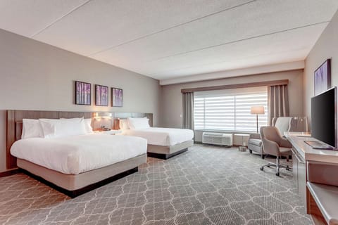 Suite, 2 Queen Beds, Accessible (Mobility & Hearing, Roll-in Shower) | In-room safe, desk, blackout drapes, soundproofing