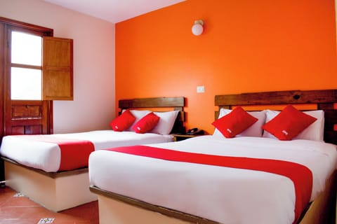 Standard Room, 2 Double Beds | Desk, soundproofing, iron/ironing board, free WiFi