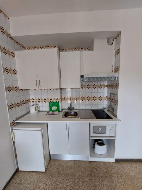 Studio | Private kitchen | Full-size fridge, microwave, coffee/tea maker, electric kettle