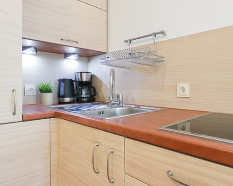 Standard Studio Suite, 1 Queen Bed | Private kitchenette | Fridge, stovetop, coffee/tea maker, electric kettle