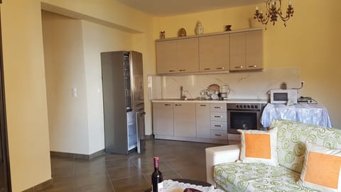 Family Apartment, Multiple Beds | Private kitchen | Full-size fridge, oven, stovetop, cookware/dishes/utensils