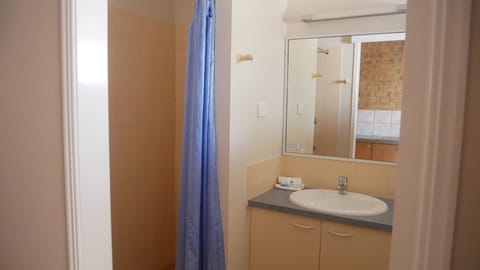 Family Apartment | Bathroom | Shower, free toiletries, hair dryer, towels