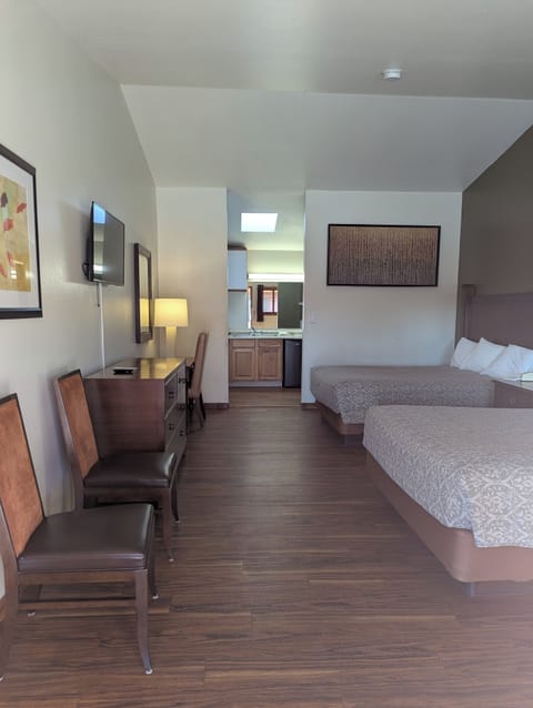 Premium Double Room, 2 Queen Beds | Premium bedding, pillowtop beds, desk, blackout drapes