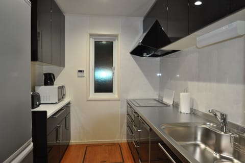 Apartment, 3 Bedrooms (Villa 1) | Private kitchen | Fridge, microwave, stovetop, electric kettle