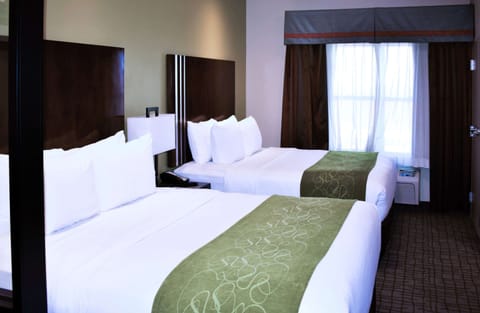 Suite, Multiple Beds, Non Smoking | Pillowtop beds, desk, laptop workspace, iron/ironing board