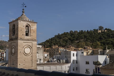 Tower Double Top Floor private terrace with city views | View from room