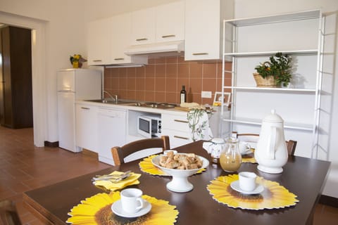 Apartment, 1 Bedroom (Terra) | Private kitchen | Full-size fridge, microwave, stovetop, dishwasher
