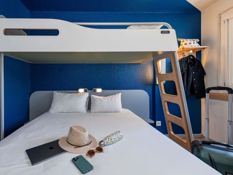 Desk, blackout drapes, soundproofing, iron/ironing board