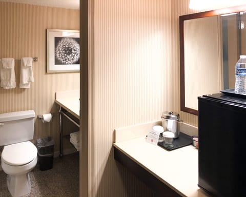 Riverview King | Bathroom | Combined shower/tub, eco-friendly toiletries, hair dryer, towels