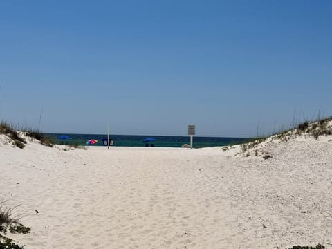 On the beach