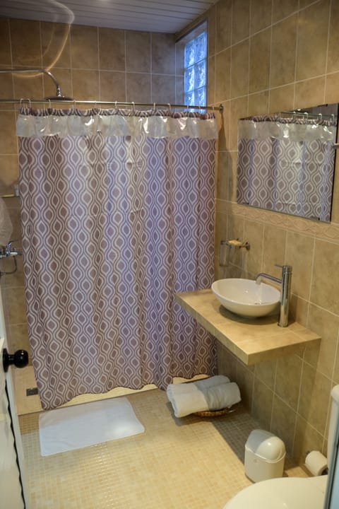 Standard Double Room, City View | Bathroom | Shower, towels, soap, toilet paper