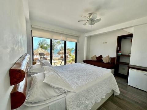 Standard Room, 1 Queen Bed with Sofa bed, Sea View | In-room safe, individually furnished, blackout drapes, bed sheets