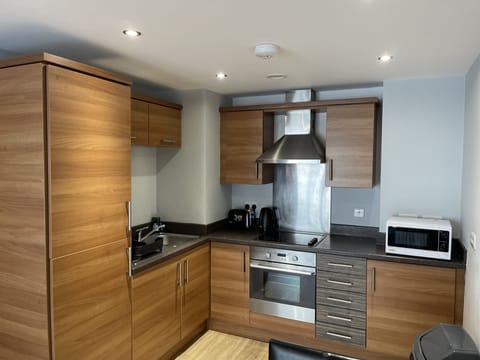 Standard Apartment, 2 Bedrooms | Private kitchen | Full-size fridge, microwave, oven, stovetop