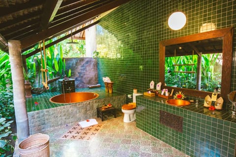 Villa, 1 Bedroom, Garden View (Aloon Aloon) | Bathroom | Separate tub and shower, jetted tub, rainfall showerhead