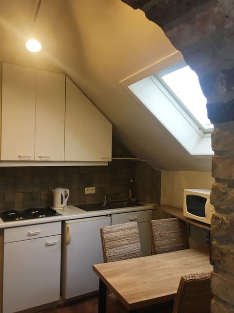 Deluxe Twin Room | Private kitchen | Shared fridge, microwave, electric kettle