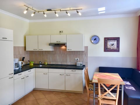 Classic Apartment, 2 Bedrooms | Private kitchen | Fridge, microwave, stovetop, toaster