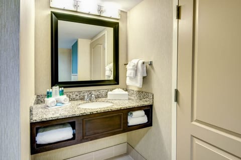 Suite, 1 King Bed with Sofa bed (Wet Bar) | Bathroom | Combined shower/tub, designer toiletries, hair dryer, towels