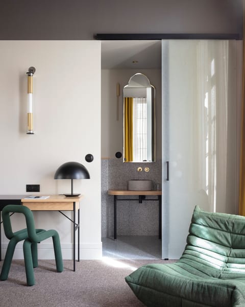 Junior Double Room, City View (La Signature) | Bathroom | Hair dryer, slippers, towels, soap