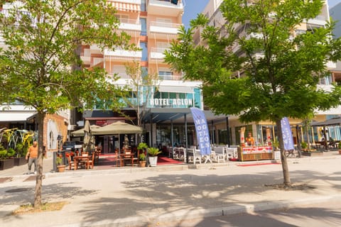 Outdoor banquet area