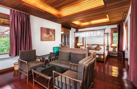 Oriental villa | Premium bedding, minibar, in-room safe, individually furnished