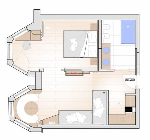 Suite Romantic | Premium bedding, down comforters, memory foam beds, minibar