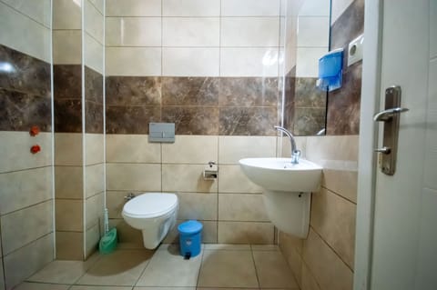 Standard Twin Room, 2 Twin Beds | Bathroom | Shower, hair dryer, slippers, bidet